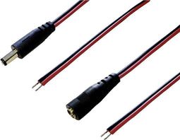 BKL Electronic Laagspannings-aansluitkabel Laagspanningsbus, Laagspanningsstekker - Open kabeleinde 5.50 mm 2.10 mm 2.1