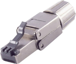 BKL Electronic RJ-45 stekker, zonder gereedschap, quick, STP, CAT. 6A 10121220 Zwart 1 stuk(s)