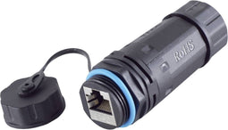 BKL Electronic RJ45-connector, CAT 6, IP68, short, outdoor 10121208 Aantal polen 8 Zwart 1 stuk(s)