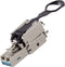 BKL Electronic RJ45-stekker, zonder gereedschap, Easy Pull, STP, Cat 6A 10121203 Stekker, recht Aantal polen 8P8C Zilve