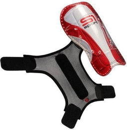 S1 Sport - Scheenbeschermer M - Lichtgewicht en flexibele bescherming - Rood/Zwart (2 stuks)