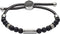 Diesel Beads - Kralenarmband - Zwart agaat - Zwart (Lengte: 16.50-25.00cm)