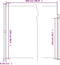 vidaXL - Windscherm - uittrekbaar - 220x500 - cm - wit