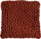 J-Line kussen Gebreid Vierkant - polyester/acryl - rood