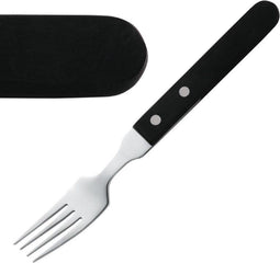 Amefa 12 Stuks | Steakvork | Zwart heft