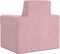 vidaXL Kinderbank zacht pluche roze