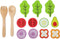 Small Foot - Houten Speeleten Salade Speelset, 15dlg,