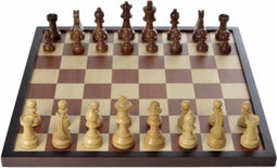 Engelhart - Schaak/dambord 42 cm - Luxe doos - Hout