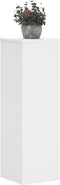vidaXL - Plantenstandaards - 2 - st - 25x25x80 - cm - bewerkt - hout - wit