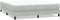 vidaXL - Bed - boxspring - zonder - matras - 180x220 - cm - fluweel - lichtgrijs