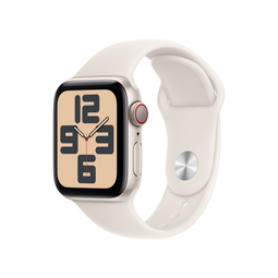 Apple Watch SE (2024) - Smartwatch - GPS + Cellular - 40mm - Zilver (Beige)