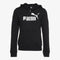PUMA ESS Logo Hoodie FL - Dames Trui - Regular-fit - Zwart - Maat L