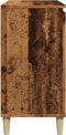 vidaXL - Dressoir - 102x35x70 - cm - bewerkt - hout - oud - houtkleurig