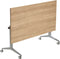 Universele klaptafel breed 120CM diep 80CM bladkleur Antraciet eiken framekleur Wit (RAL9010)