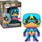 Funko Marvel - POP! Figuur - Black Light Captain America 9 cm - Multicolours