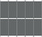 vidaXL - Kamerscherm - met - 5 - panelen - 250x220 - cm - stof - antracietkleurig