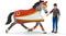 schleich HORSE CLUB Speelfigurenset - Mia's Springset - Kinderspeelgoed voor Jongens en Meisjes - 5 tot 12 jaar - 18 Onderdelen - 42443