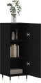 vidaXL - Dressoir - 34,5x34x90 - cm - bewerkt - hout - zwart