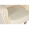 Leunstoel Home ESPRIT Wit Natuurlijk Rubberwood 73 X 65 X 87 cm
