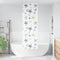 vidaXL - Doucherolgordijn - 70x240 - cm - stofbreedte - 66 - cm
