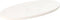 vidaXL - Tafelblad - ovaal - 80x40x2,5 - cm - massief - grenenhout - wit