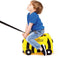 Trunki Ride-On Bij Bernard - Kinderkoffer - 46 cm - Geel