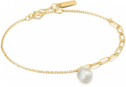 Ania Haie Pearl Of Wisdom AH B019.02G Dames Armband 18,5 cm