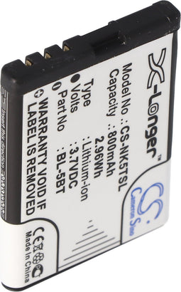 BL-5BT-batterij voor Nokia 2600 Classic, Nokia 7510 (niet origineel)