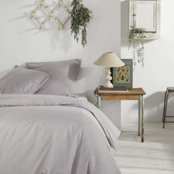 Dekbedovertrek - TODAY - CHARME - Chambray - Lichtgrijs Constance - 260 x 240 cm