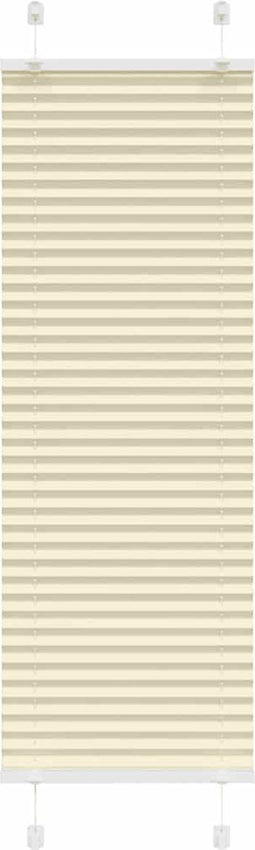 vidaXL - Plissé - rolgordijn - 45x150 - cm - stofbreedte - 44,4 - cm - polyester - crème