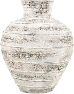 Benoa Vaas Antiek Wit met Randen