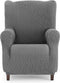 Hoes voor een oorfauteuil Eysa THOR Donker grijs 80 x 110 x 90 cm
