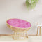 vidaXL - Zitkussen - rond - Ø - 100x11 - cm - oxford - stof - roze