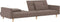 vidaXL - Slaapbank - 2-zits - met - 2 - kussens - stof - taupe