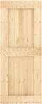 vidaXL - Schuifdeur - met - beslag - 85x210 - cm - massief - grenenhout