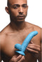 POP 7.5 Dildo with Balls - Blue