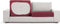 Bankbedekking Eysa JAZ Bordeaux 85 x 15 x 100 cm