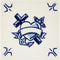 Royal Delft Schiffmacher Royal Blue Tattoo - Delfts blauw tegel Faith Hope & Love