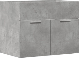 vidaXL - Wastafelkast - 60x38,5x46 - cm - spaanplaat - betongrijs