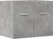 vidaXL - Wastafelkast - 60x38,5x46 - cm - spaanplaat - betongrijs