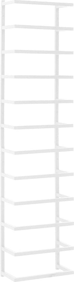 vidaXL - Handdoekenrek - 24x12x96 - cm - staal - wit
