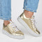 PS Poelman Esquimo - Dames Sneakers - Quilted Leer - Goud (38)