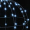 Bal met 192 LED 2 pcs Koudwit 40 cm Metaal