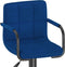vidaXL - Barkrukken - 2 - st - stof - blauw