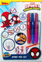 Blaaspennen Set Spidey Inclusief 3 blaaspennen en 3 sjablonen - Spraypen - Blopens - Blaasstiften
