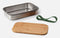 Black& Blum Appetit Lunchbox - Rvs/hout - 900 ml - 22x14.7x5 cm - Olijfgroen