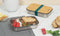 Black& Blum Appetit Lunchbox - Rvs/hout - 900 ml - 22x14.7x5 cm - Olijfgroen
