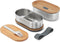 Black + Blum Bento Lunchbox set - RVS met bamboe deksel