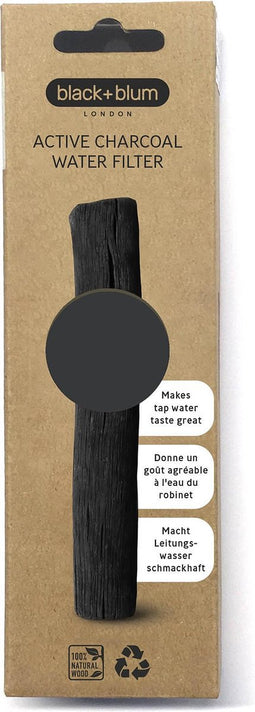 Black+Blum Eau Good Waterfilter Geschenkdoos - Houtskool - 50 gram - Zwart