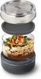 Black+Blum Glazen Lunchbox - Kom - 750ml - Grijs